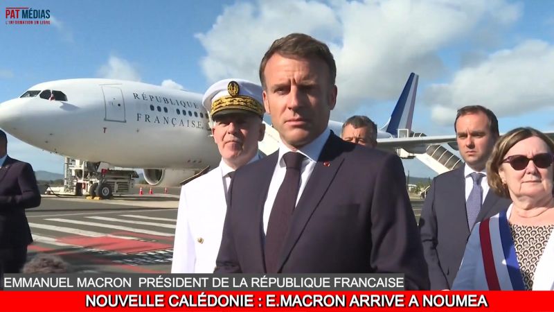 Arrivé à Nouméa, Macron annonce la fermeté en excluant que «l'apaisement» passe par un «retour en arrière» institutionnel