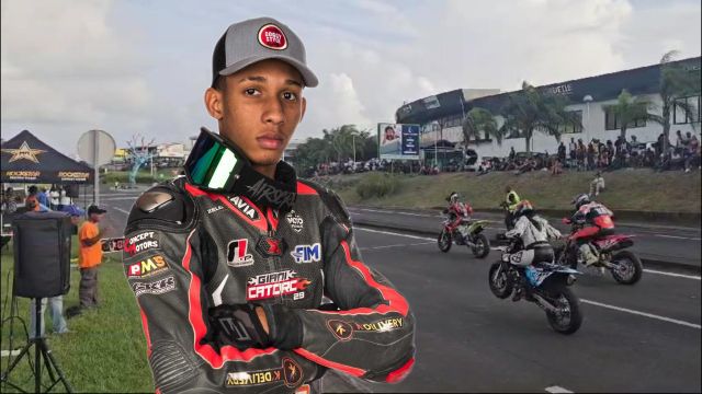 Giani Catorc s'impose au championnat supermotard en Guadeloupe